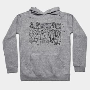 People Watching Doodle Hoodie